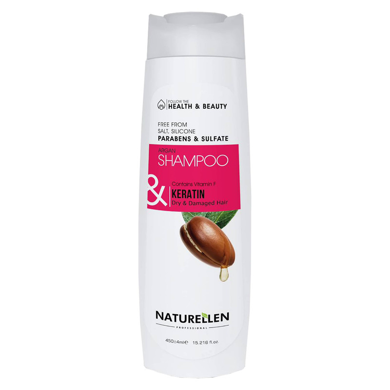 شامپو آرگان کراتین نچرالن حجم 450 میل